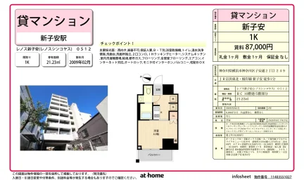 Studio Condo Near Station in Koyasudori 0