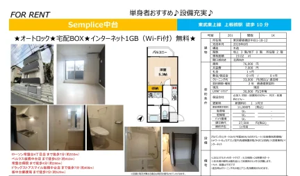 センプリーチェ中台 201号 0