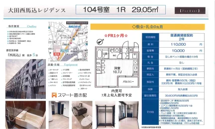 大田西馬込レジデンス 104号 0