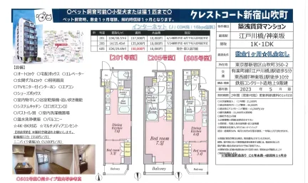 クレストコート新宿山吹町 605号 0