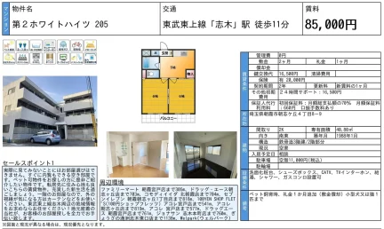 第2ホワイトハイツ 205 205号 0