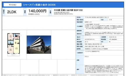 シャーメゾン武蔵小金井 00306 3号 0