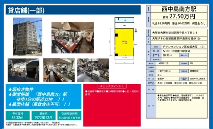 チサンマンション第6新大阪 101 101 0