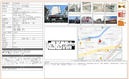 アスコット苦竹駅前 210 0