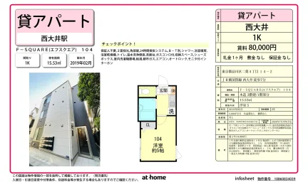 Modern Studio Condo Near Station in Futaba 0
