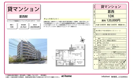 Brand New 1DK Condo in Higashikasai 0