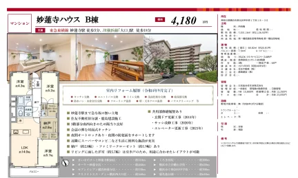 妙蓮寺ハウス B棟 3階 0