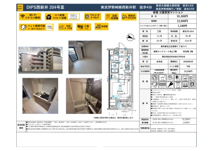 DIPS西新井 204号室 204号 0