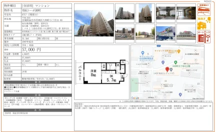 YSKコーポ卸町 号室名 0717 0
