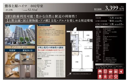 鶯谷上原ハイツ 802号 0