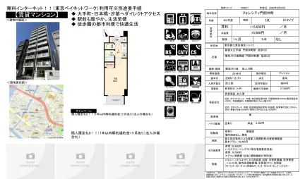 フォレシティ門前仲町 603号室 0
