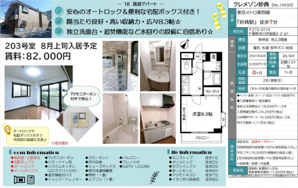クレメゾン妙典 203号 0