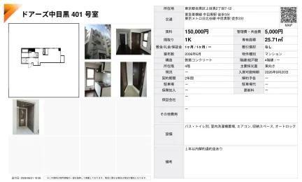 ドアーズ中目黒 401号 0