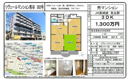 リヴェールマンション熊谷 302号 0