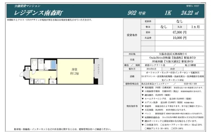 レジデンス南森町 902号 0