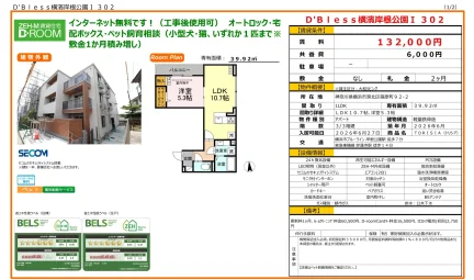 D'Bless 横濱岸根公園Ⅰ 302 302号 0