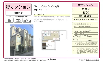 シュロスミーナ白金台 403号 0