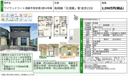ワイウッドコート鴻巣市宮前第1期 8号棟 8号 0