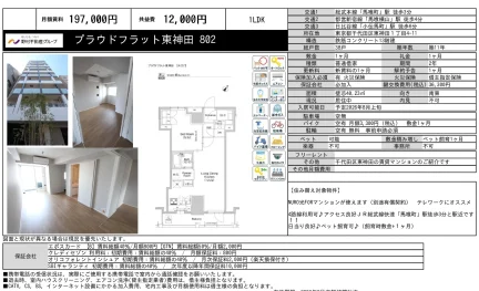 プラウドフラット東神田 802 802 0
