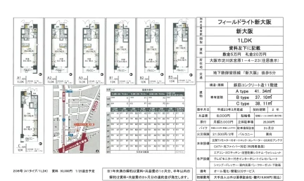 フィールドライト新大阪 208号 0
