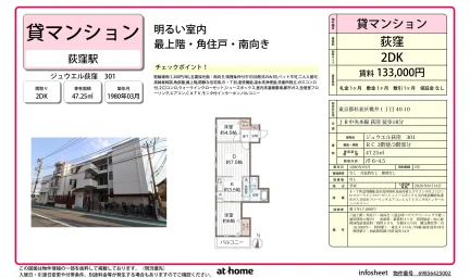 ジュウエル荻窪 301 301号 0