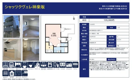 シャッツクヴェレ神楽坂 403号 0