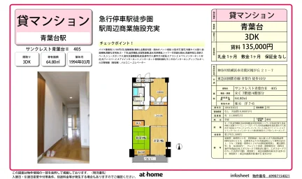 サンクレスト青葉台Ⅱ 405 405号 0