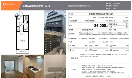 GROWS練馬高野台 204号 0