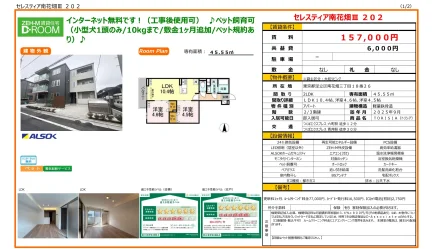 セレスティア南花畑Ⅲ 202号 0