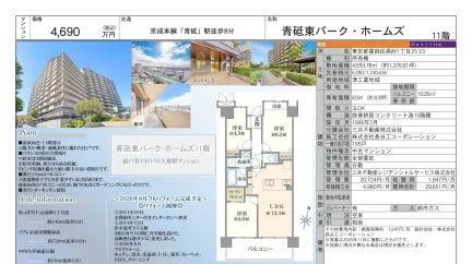 青砥東パークホームズ 11階 0