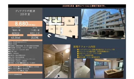 ディアプラザ根津 205号 0
