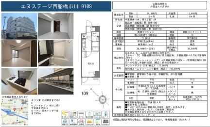 エヌステージ西船橋市川 0109 1K 0
