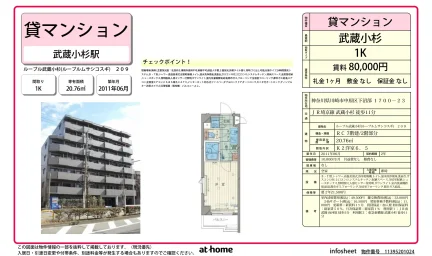 ルーブル武蔵小杉 209号 0
