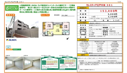 セレスティア江戸川Ⅱ 301 301号 0