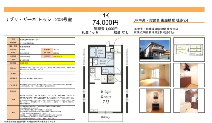 リブリザーネトッシ 203号 0