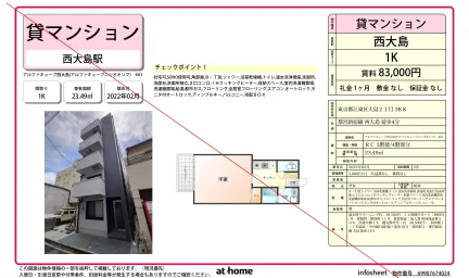 アルファキューブ西大島 401 0