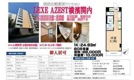 AZEST横濱関内 805号 0
