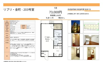 リブリ金町 203号室 0