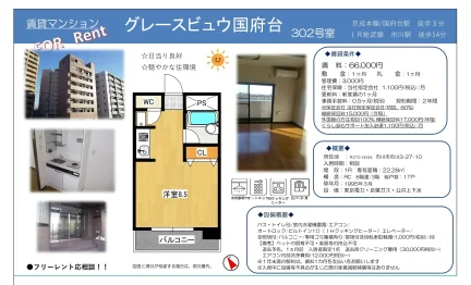 グレースビュウ国府台 302号 0