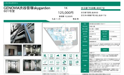GENOVIA渋谷笹塚skygarden 601号室 601号 0