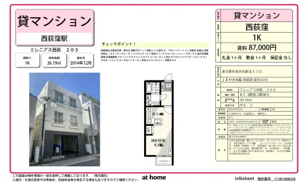 ミレニアス西荻 205 205号 0