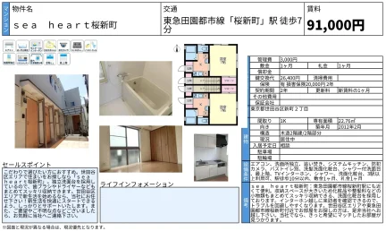 sea heart 桜新町 2階 0