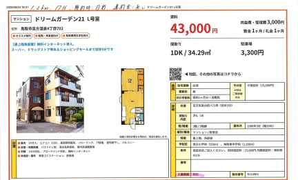 ドリームガーデン21L号室 21L号 0
