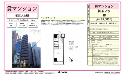 Studio Condo Near Station in Yushima 0