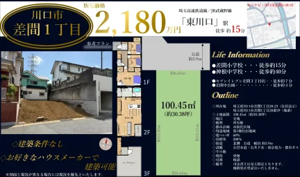 川口市差間1丁目の土地 0
