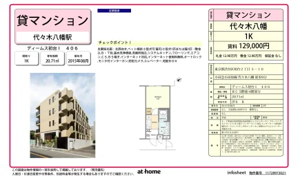 ディームス初台 Ⅰ 406 406号 0