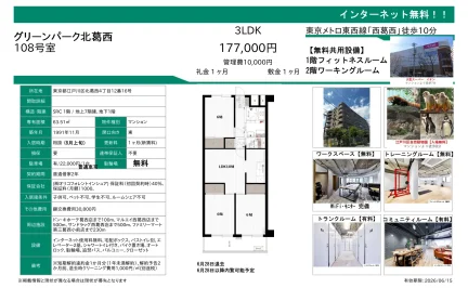 グリーンパーク北葛西 108号 0