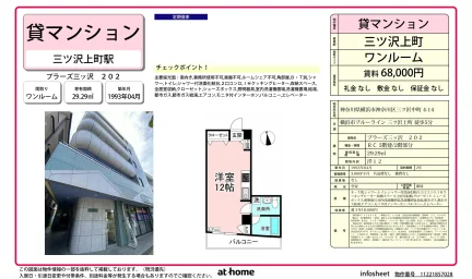 プラーズ三ッ沢 202号 0
