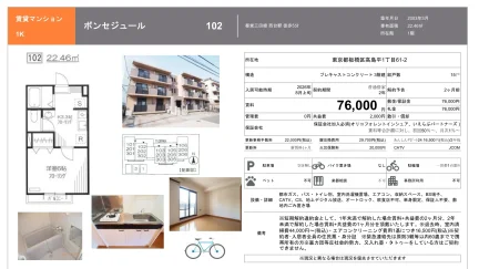 ボンセジュール 102号 0