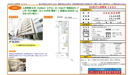 カスタリア人形町Ⅱ 1005 1005号 0